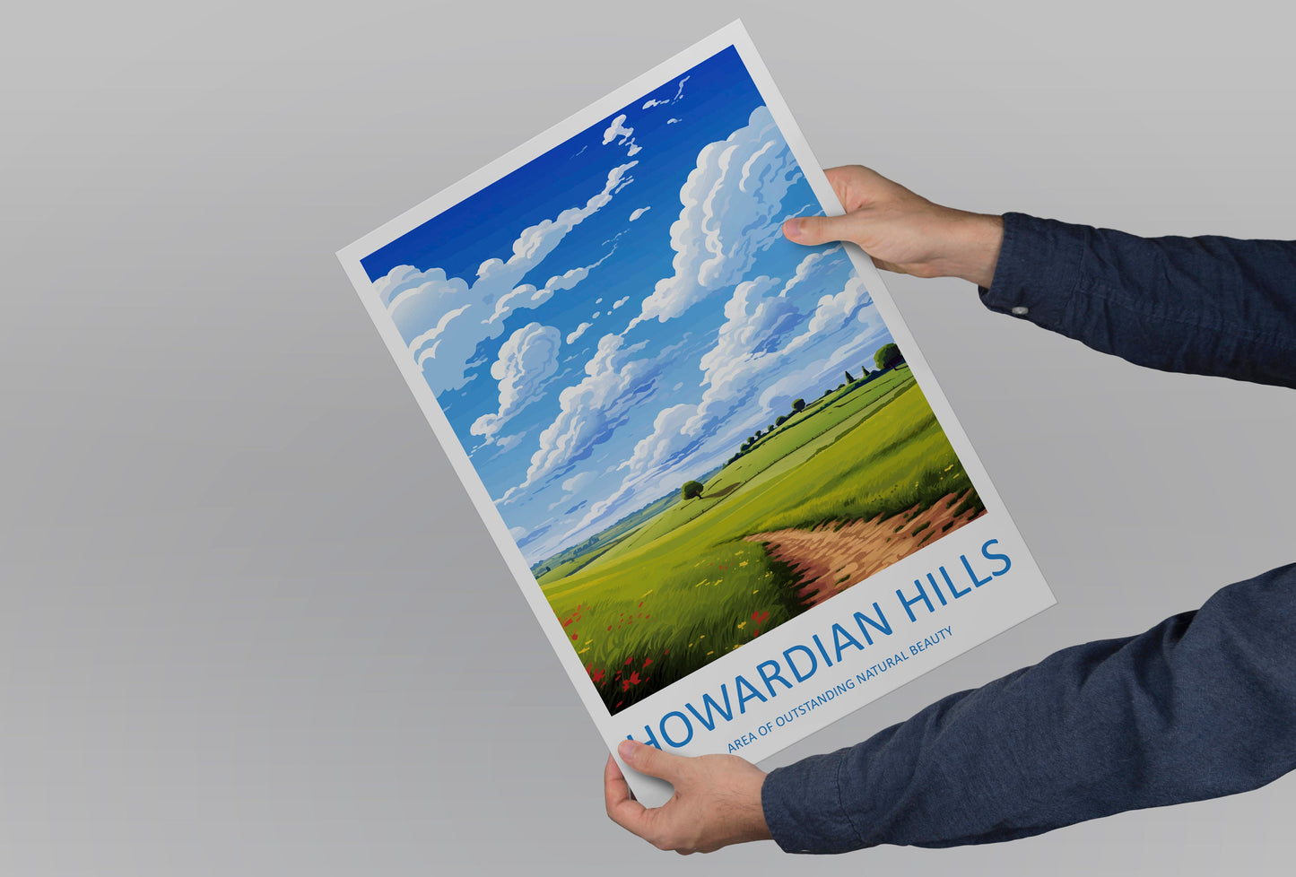 Howardian Hills Travel Print Wall Art Howardian Hills Wall Hanging Home Decor Howardian Hills Gift Art Lovers Wall Art AONB Print