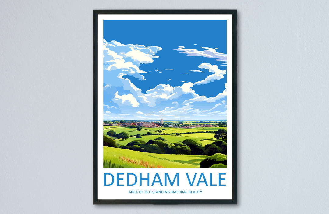 Dedham Vale Travel Print Wall Art Dedham Vale Wall Hanging Home Decor Dedham Vale Gift Art Lovers Wall Art AONB Print