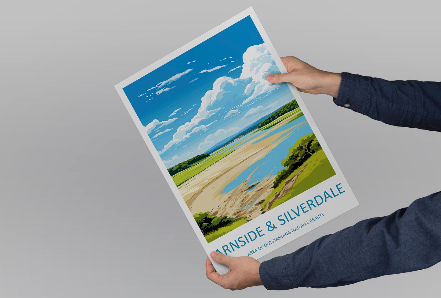 Arnside And Silverdale Travel Print Wall Art Arnside And Silverdale Wall Hanging Home Decor Arnside And Silverdale Gift Art Lovers AONB