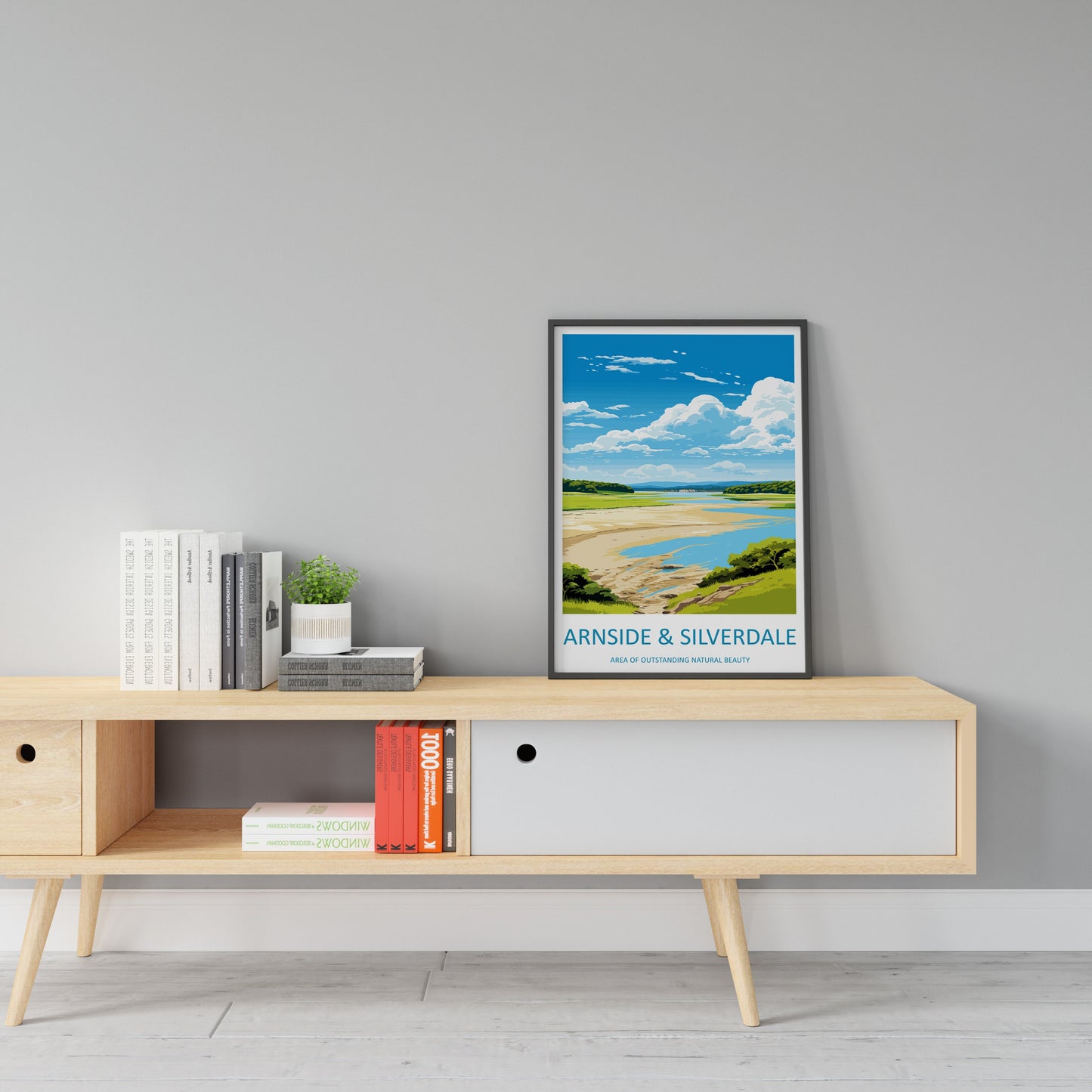Arnside And Silverdale Travel Print Wall Art Arnside And Silverdale Wall Hanging Home Decor Arnside And Silverdale Gift Art Lovers AONB