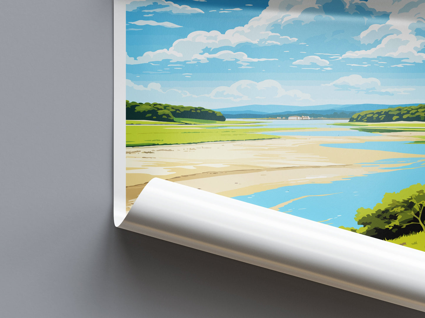 Arnside And Silverdale Travel Print Wall Art Arnside And Silverdale Wall Hanging Home Decor Arnside And Silverdale Gift Art Lovers AONB