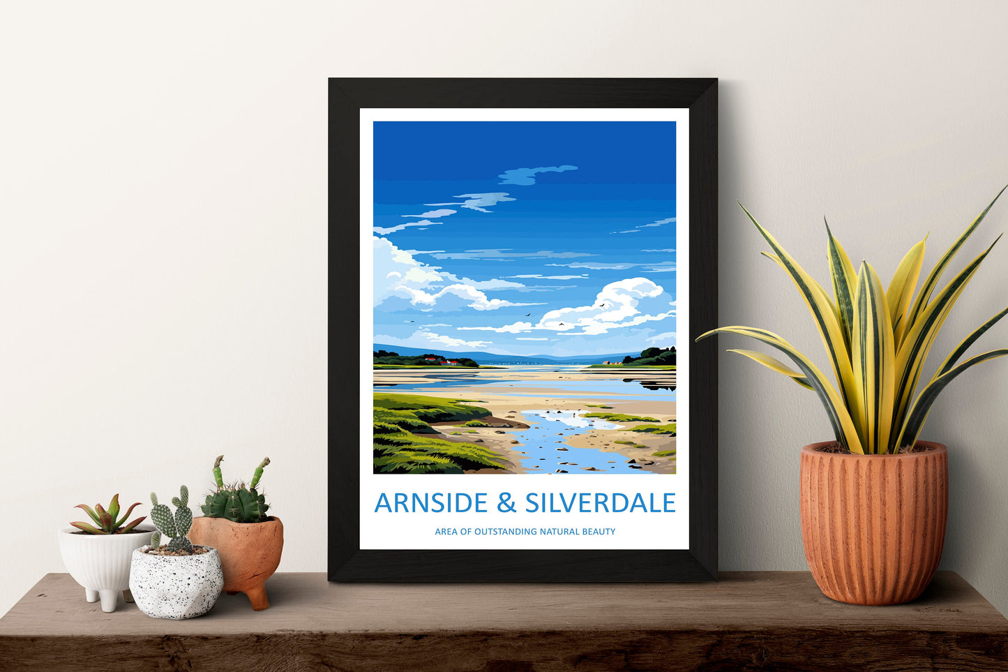 Arnside And Silverdale Travel Print Wall Art Arnside And Silverdale Wall Hanging Home Decor Arnside And Silverdale Gift Art Lovers AONB