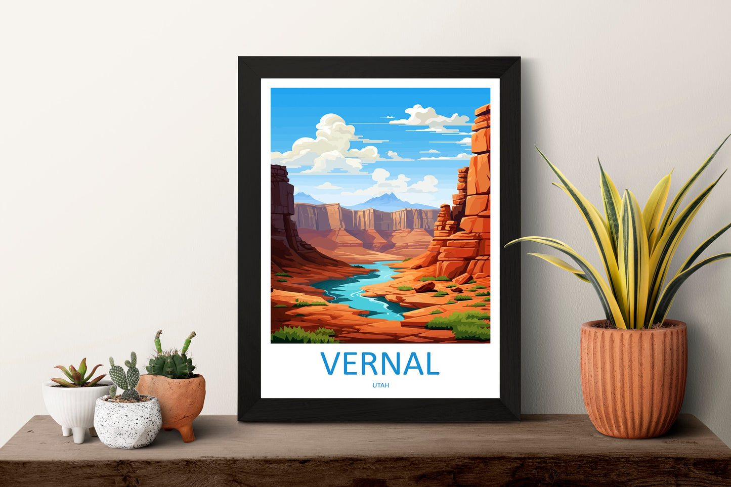 Vernal Travel Print Wall Art Vernal Wall Hanging Home Décor Vernal Gift Art Lovers Utah Art Lover Gift Travel Posters Wall Art