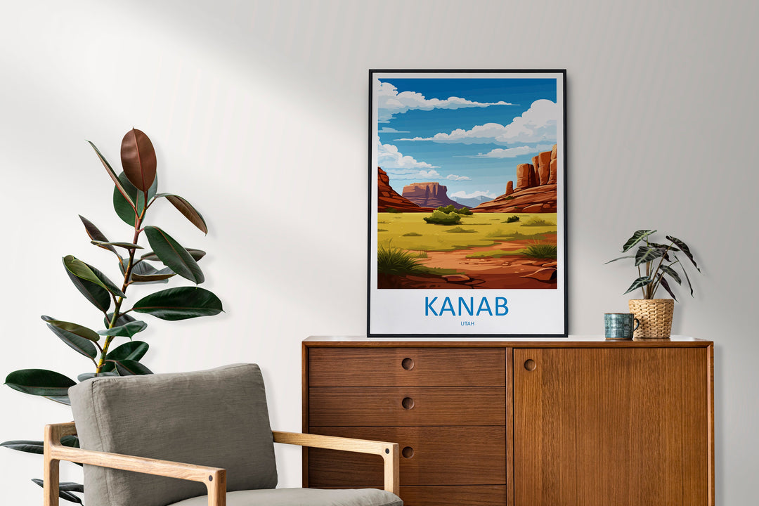Kanab Travel Print Wall Art Kanab Wall Hanging Home Décor Kanab Gift Art Lovers Utah Art Lover Gift Travel Poster