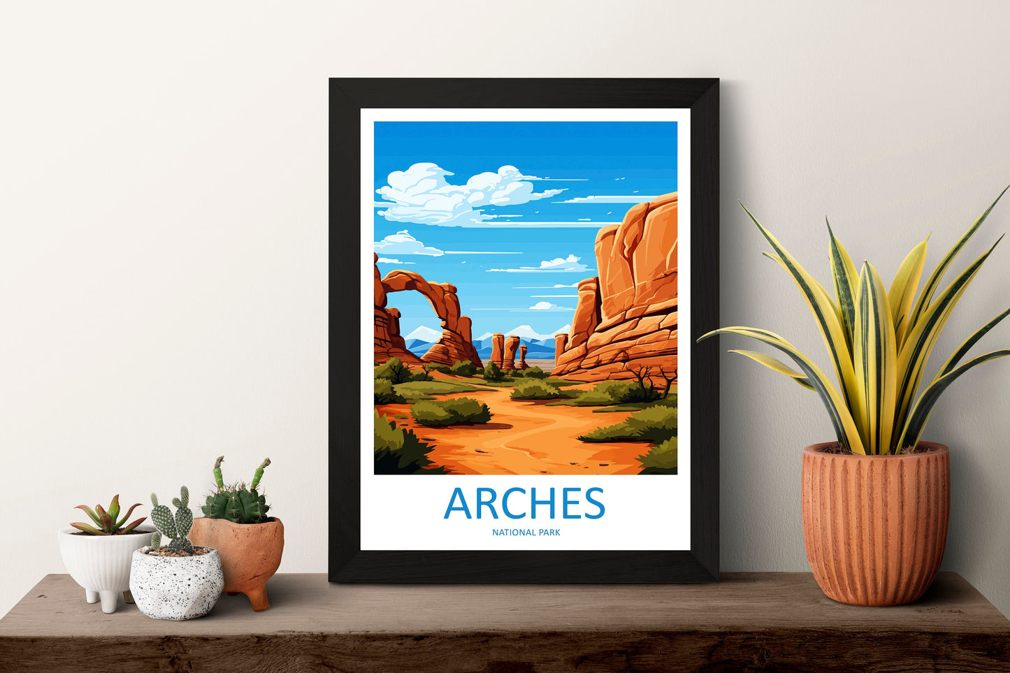 Arches National Park Travel Print Wall Art Arches National Park Wall Hanging Home Décor Arches National Park Art Lovers Utah Art Lover Gift