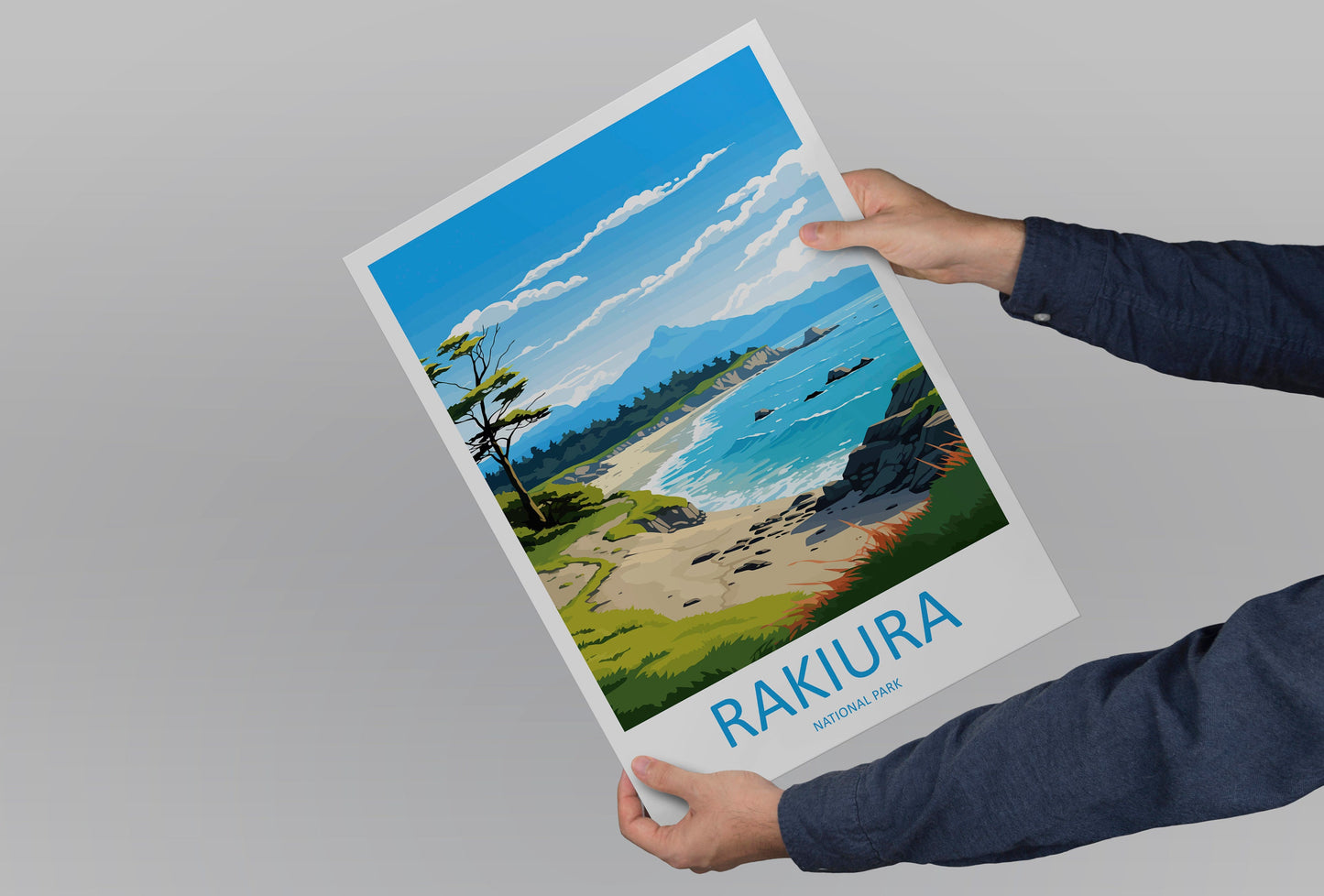 Rakiura National Park Travel Print Wall Art Rakiura National Park Wall Hanging Home Décor Rakiura National Park Gift Art Lovers New Zealand