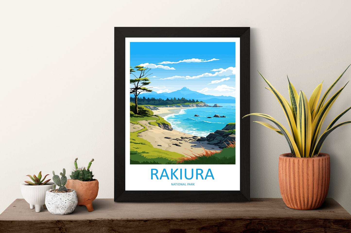 Rakiura National Park Travel Print Wall Art Rakiura National Park Wall Hanging Home Décor Rakiura National Park Gift Art Lovers New Zealand