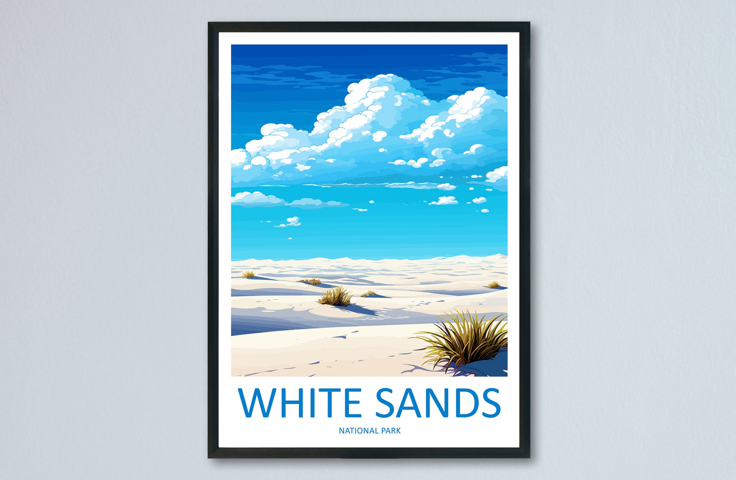 White Sands National Park Travel Print Wall Art White Sands National Park Wall Hanging Home Décor White Sands National Park Art Gift Poster