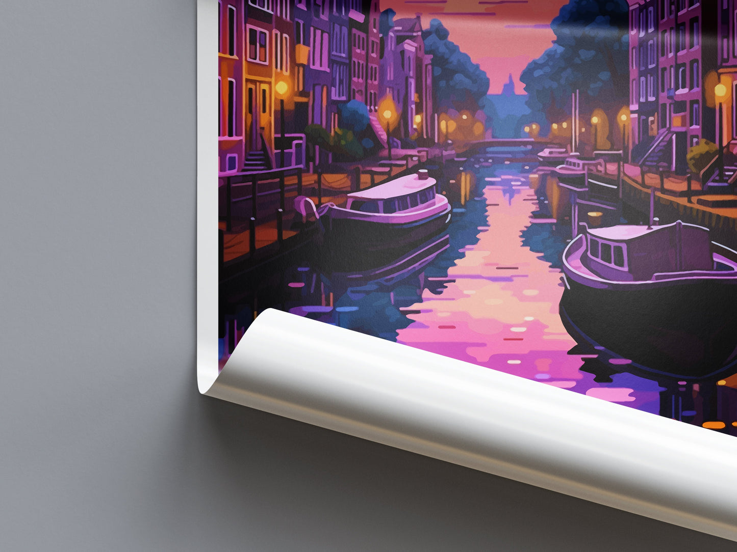 Amsterdam Travel Print Wall Art Amsterdam Wall Hanging Home Décor Amsterdam Gift Art Lovers Netherlands Art Lover Gift Amsterdam Decor
