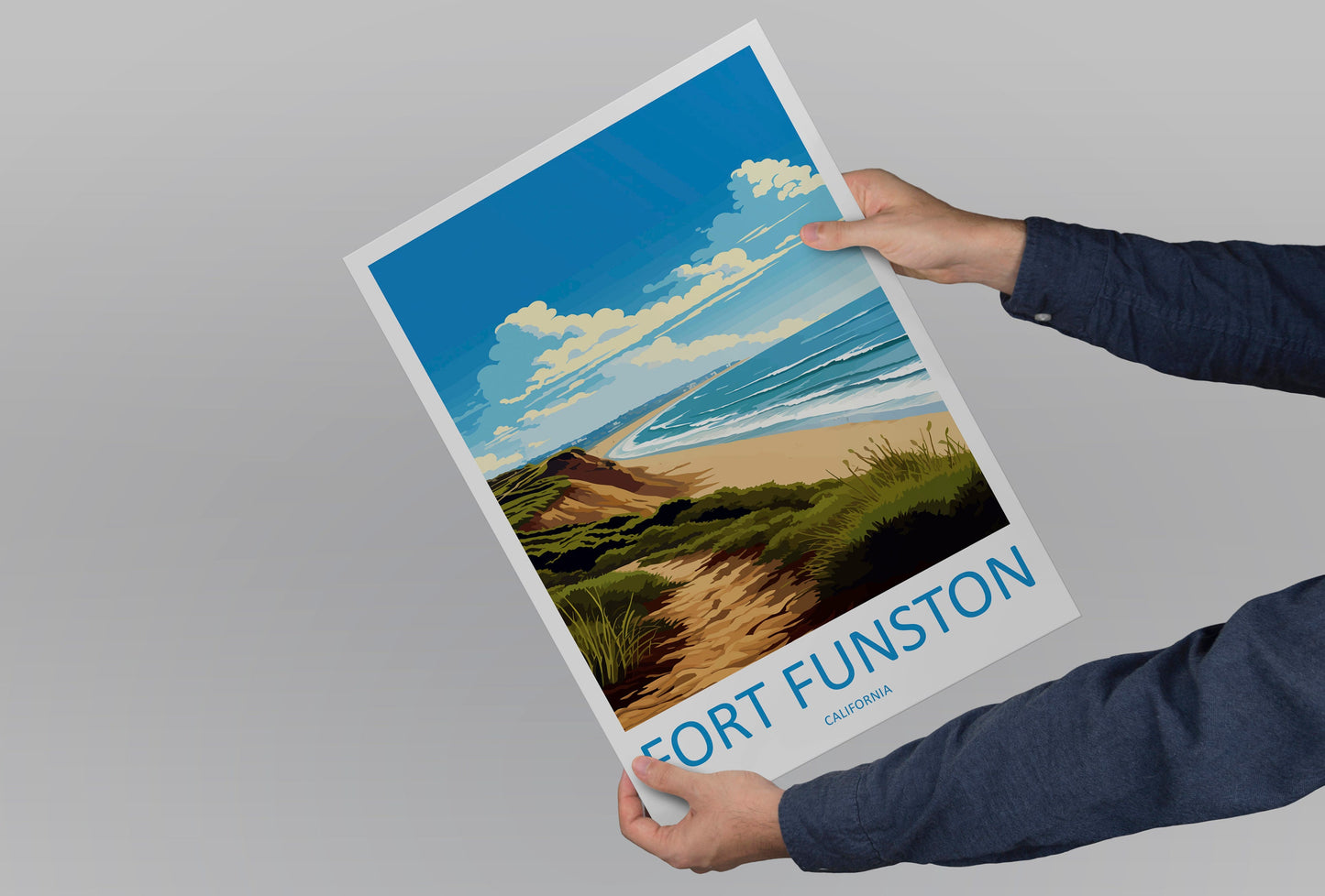 Fort Funston Travel Print Wall Art Fort Funston Wall Hanging Home Décor Fort Funston Gift Art Lovers California Art Lover Gift Fort Funston