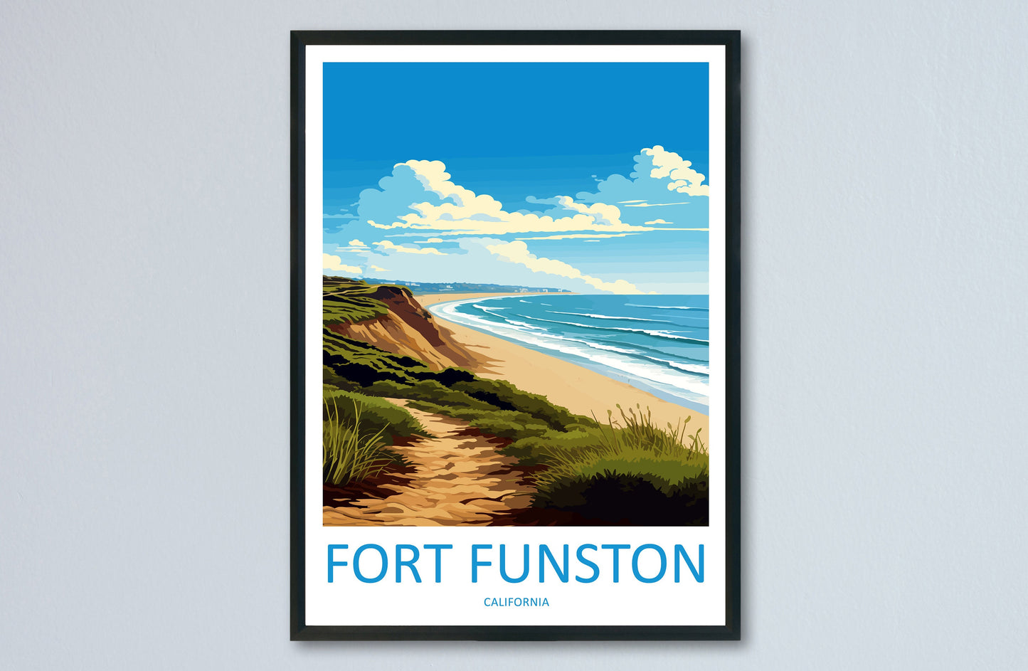 Fort Funston Travel Print Wall Art Fort Funston Wall Hanging Home Décor Fort Funston Gift Art Lovers California Art Lover Gift Fort Funston