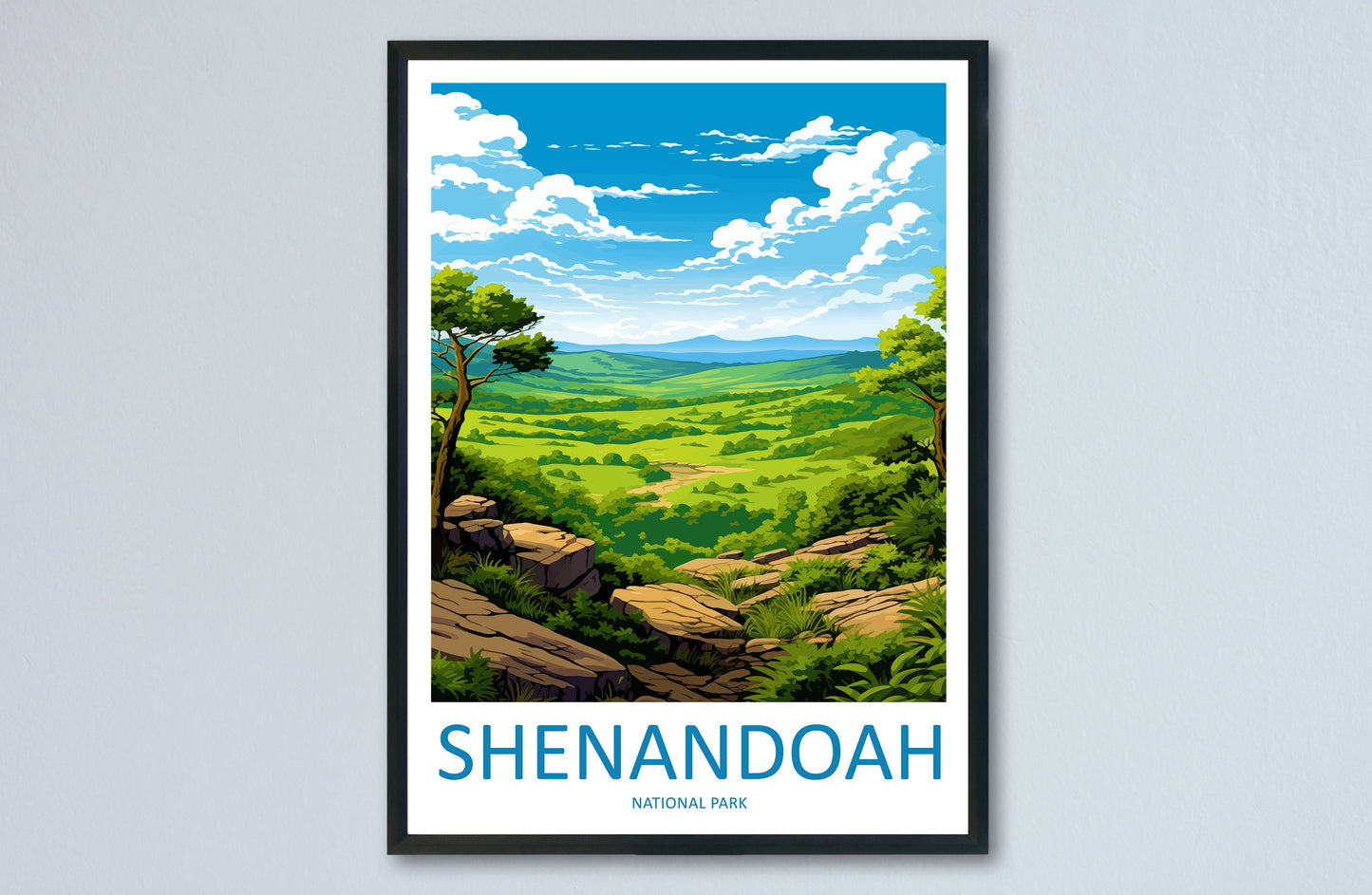 Shenandoah National Park Travel Print Wall Art Shenandoah National Park Wall Hanging Home Décor Shenandoah National Park Art Gift Poster