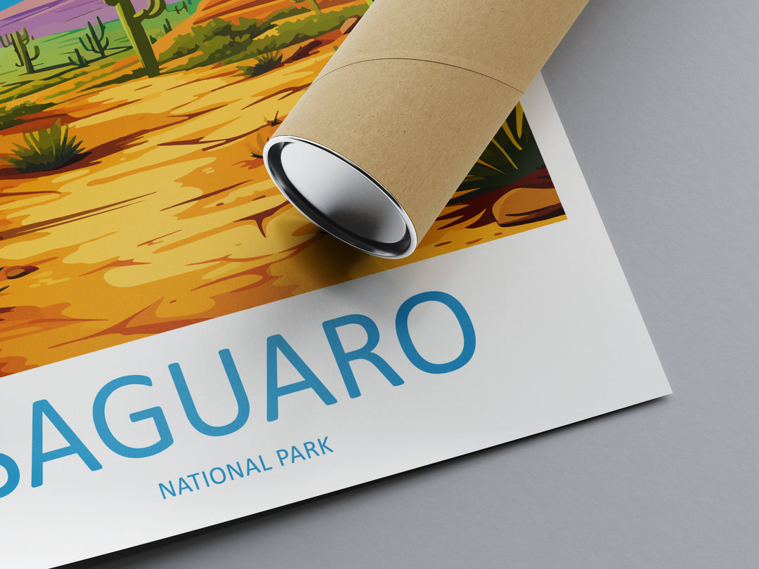 Saguaro National Park Travel Print Wall Art Saguaro National Park Wall Hanging Home Décor Saguaro National Park Gift Art Lovers Arizona Art
