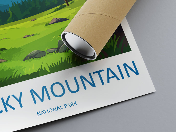 Rocky Mountain National Park Travel Print Wall Art Rocky Mountain Wall Hanging Home Décor Rocky Mountain Gift Art Lovers Colorado Art