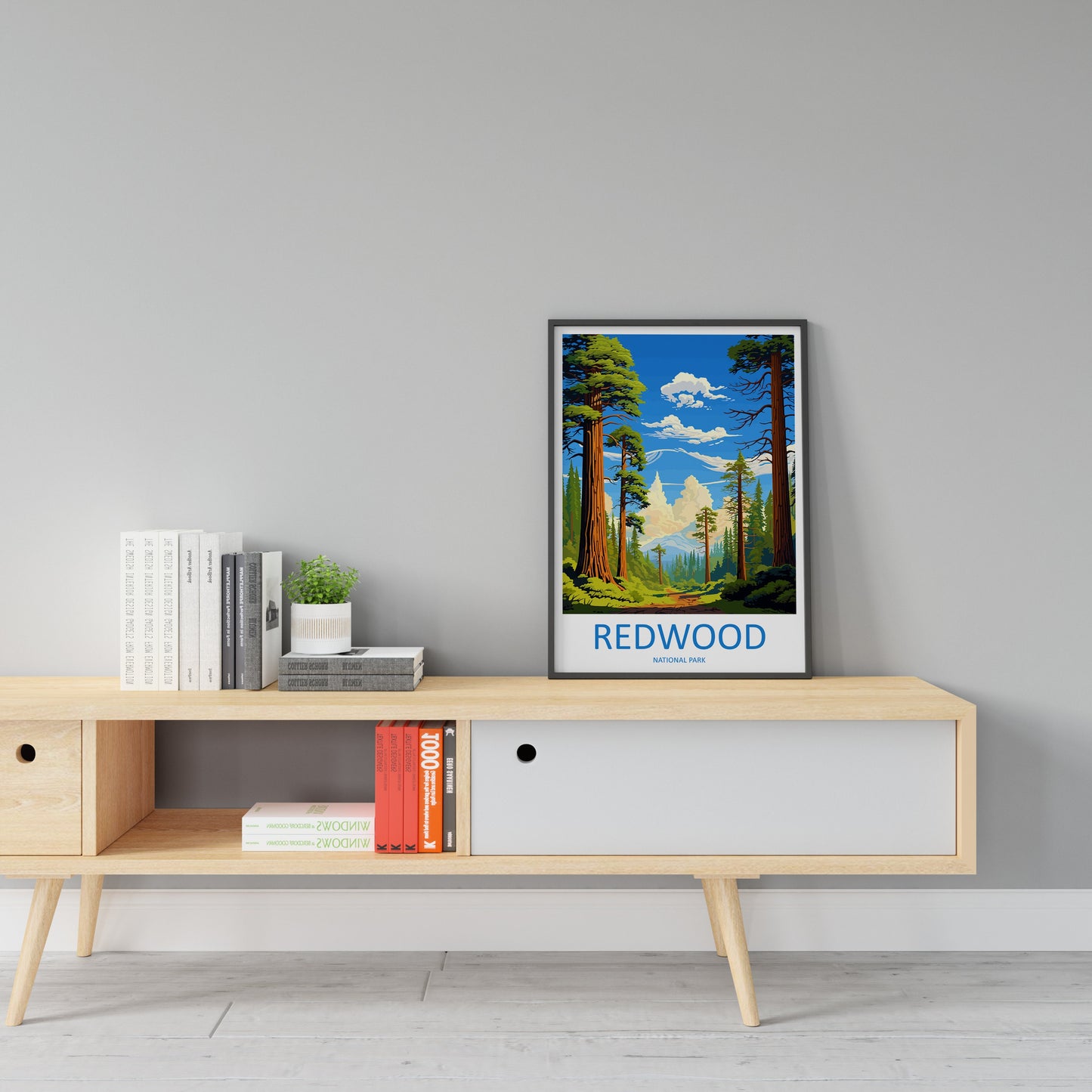 Redwood National Park Travel Print Wall Art Redwood Wall Hanging Home Décor Redwood Gift Art Lovers California Art Lover Gift