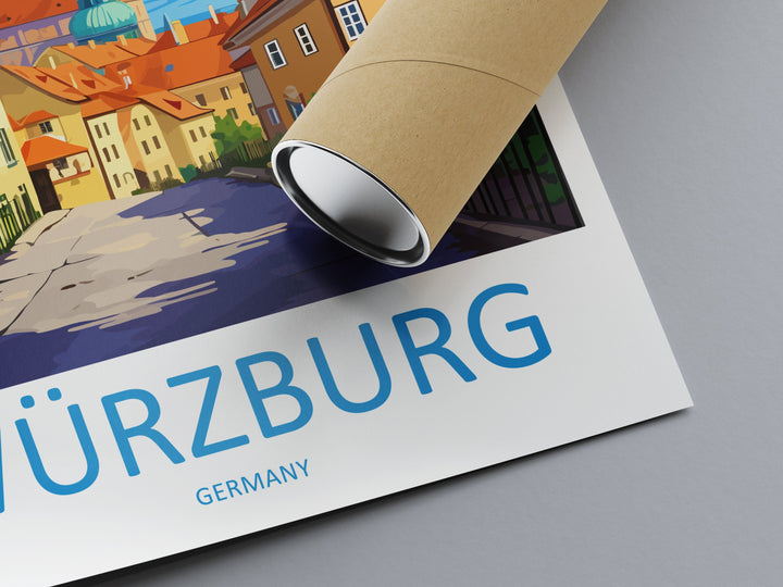Würzburg Travel Print Wall Art Würzburg Wall Hanging Home Decor Würzburg Gift Art Lovers Wall Art Print Art Würzburg Germany