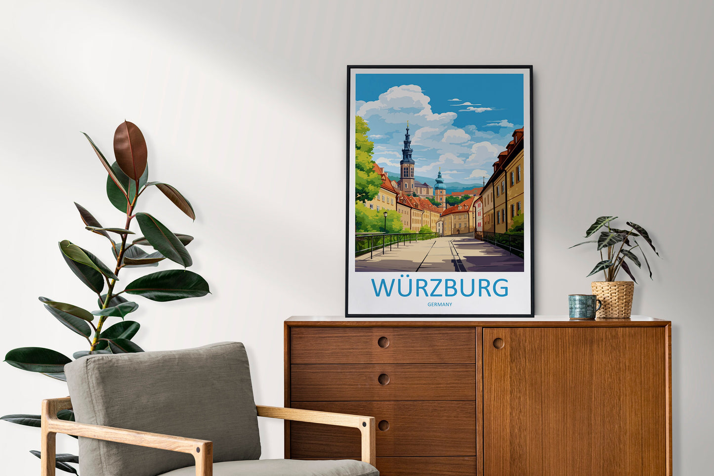 Würzburg Travel Print Wall Art Würzburg Wall Hanging Home Decor Würzburg Gift Art Lovers Wall Art Print Art Würzburg Germany