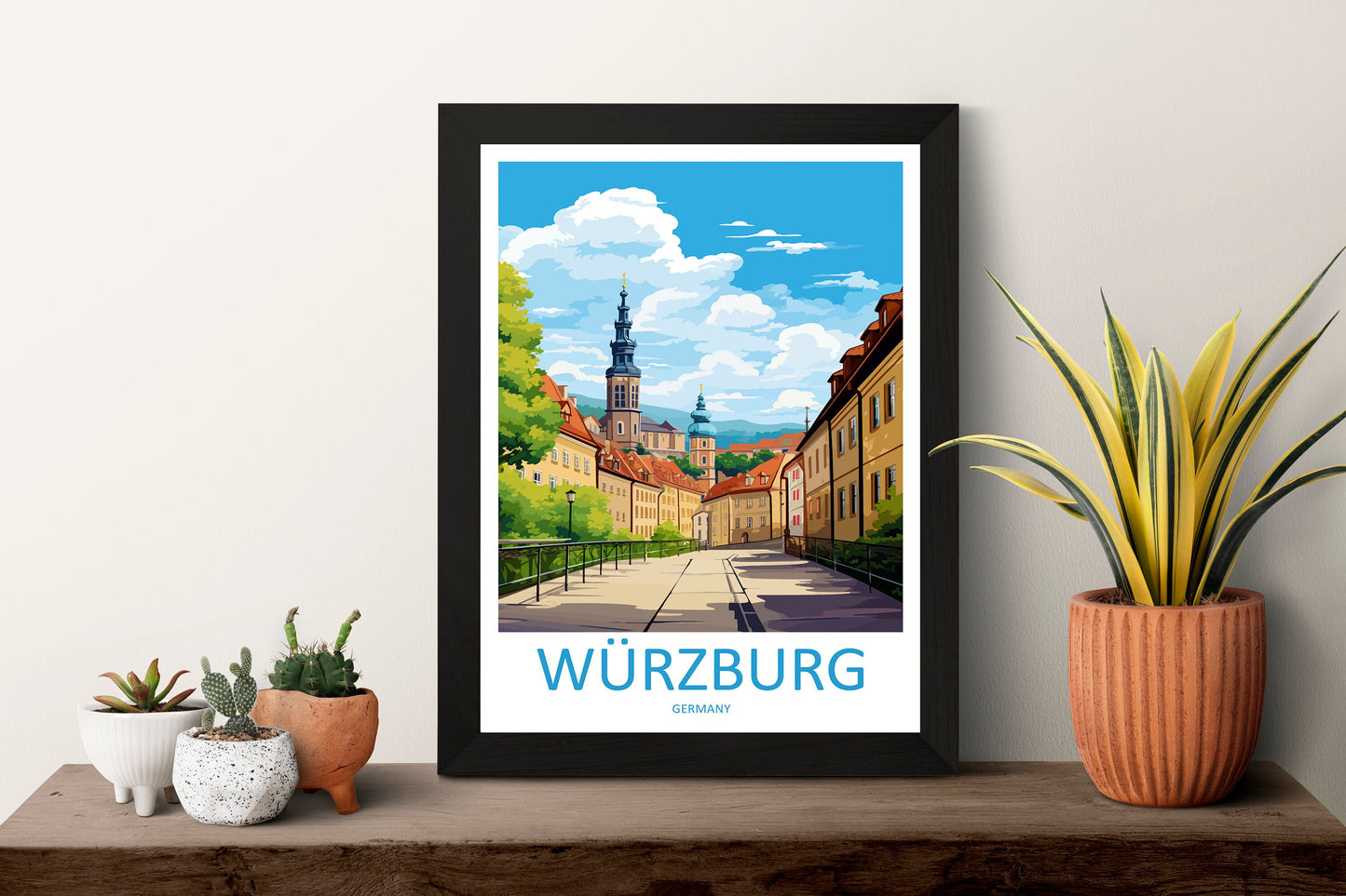 Würzburg Travel Print Wall Art Würzburg Wall Hanging Home Decor Würzburg Gift Art Lovers Wall Art Print Art Würzburg Germany