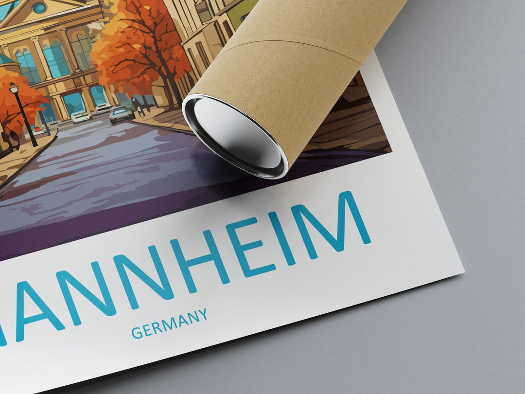 Mannheim Travel Print Wall Art Mannheim Wall Hanging Home Decoration Mannheim Gift Art Lovers Wall Art Print Art Mannheim Germany Poster