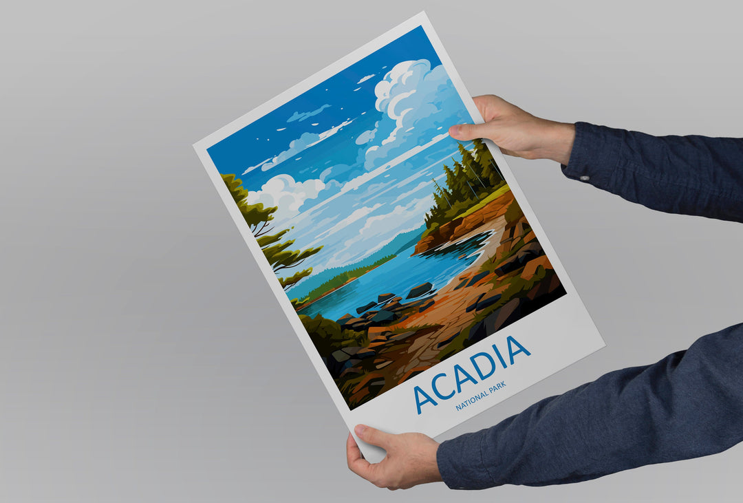 Acadia National Park Travel Print Wall Art Acadia National Park Wall Hanging Home Décor Acadia National Park Gift Art Lovers National Park