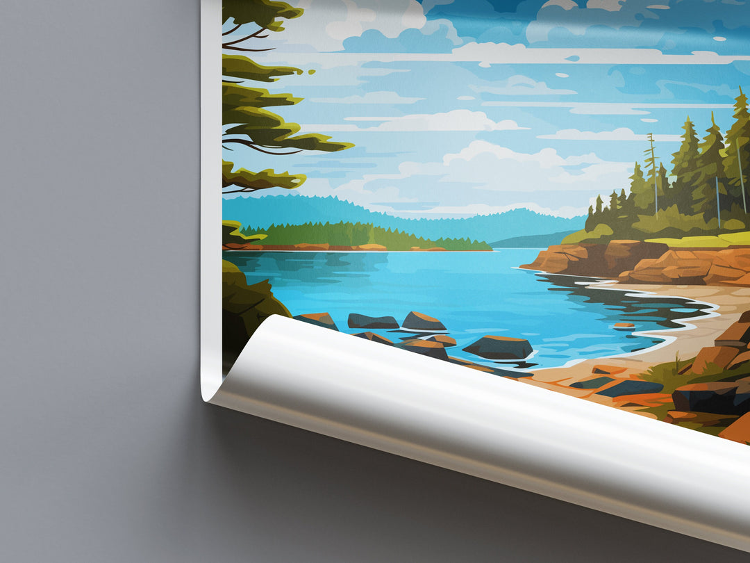 Acadia National Park Travel Print Wall Art Acadia National Park Wall Hanging Home Décor Acadia National Park Gift Art Lovers National Park