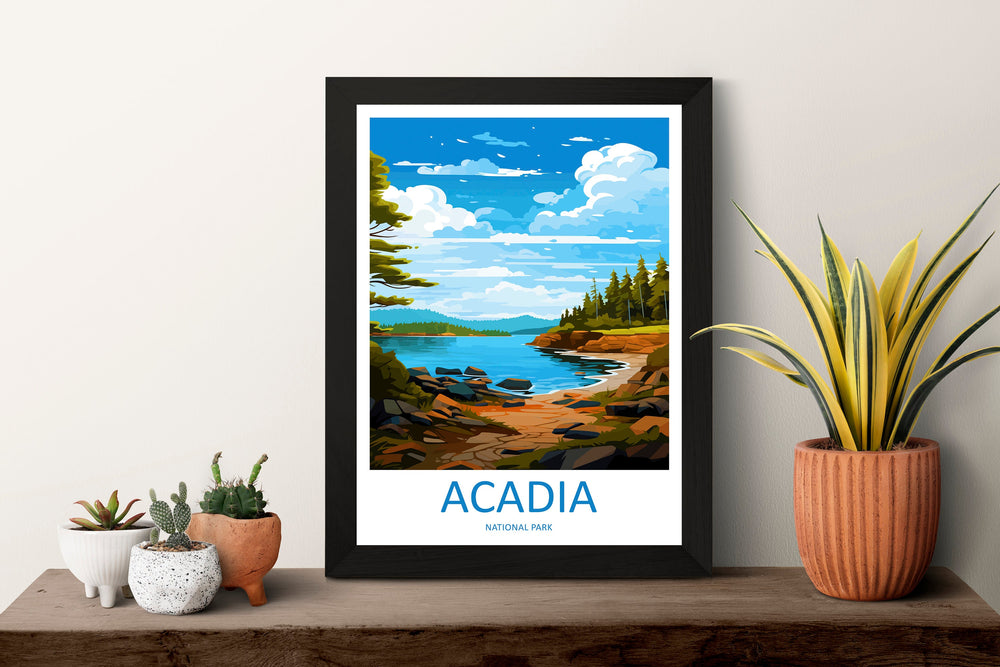 Acadia National Park Travel Print Wall Art Acadia National Park Wall Hanging Home Décor Acadia National Park Gift Art Lovers National Park