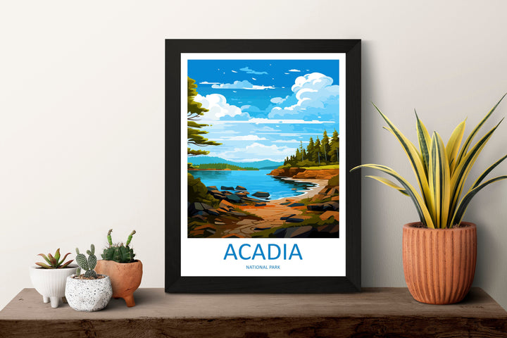 Acadia National Park Travel Print Wall Art Acadia National Park Wall Hanging Home Décor Acadia National Park Gift Art Lovers National Park