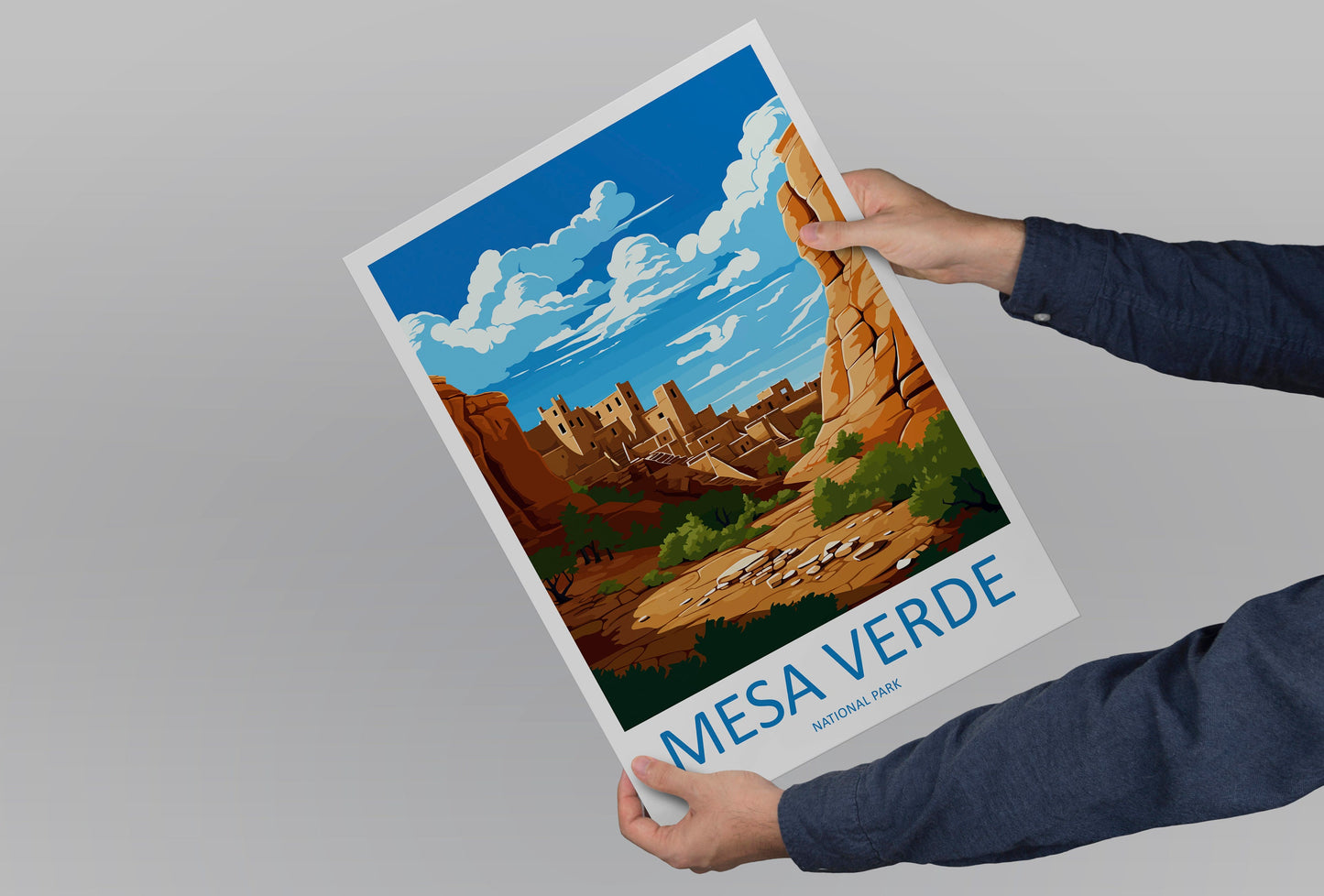 Mesa Verde National Park Travel Print Wall Art Mesa Verde Wall Hanging Home Décor Mesa Verde Gift Art Lovers Colorado Art Gift Lover Print