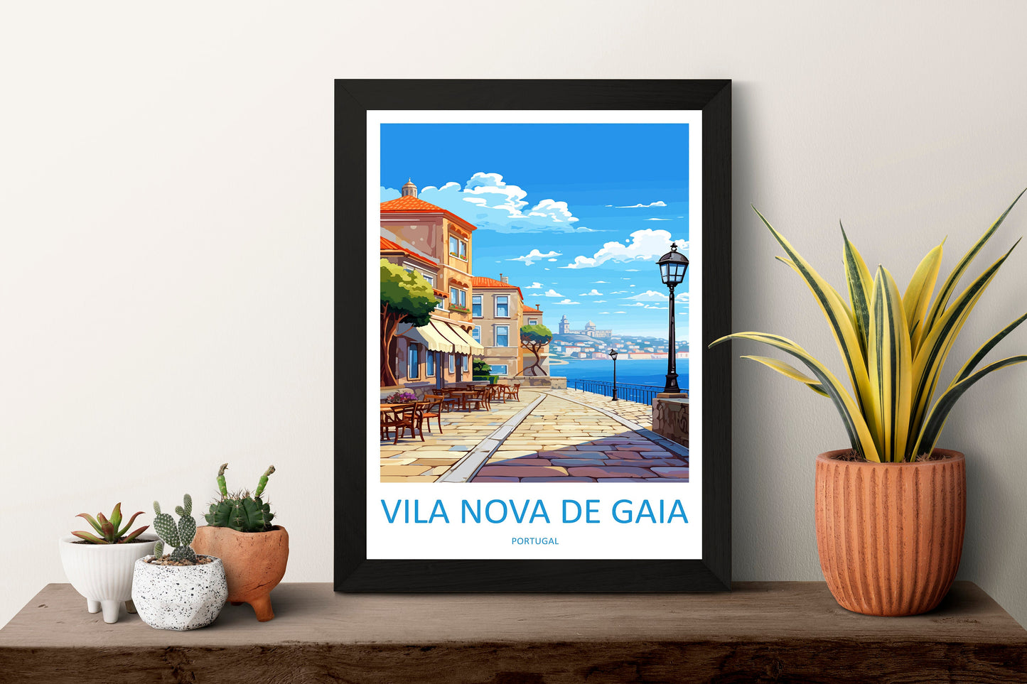 Vila Nova De Gaia Travel Print Wall Art Vila Nova De Gaia Wall Hanging Home Décor Vila Nova De Gaia Gift Art Lovers Portugal Art Lover Gift