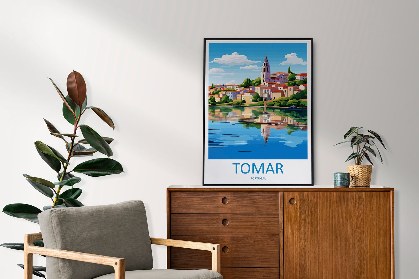 Tomar Travel Print Wall Art Tomar Wall Hanging Home Décor Tomar Gift Art Lovers Portugal Art Lover Gift Tomar Wall Décor