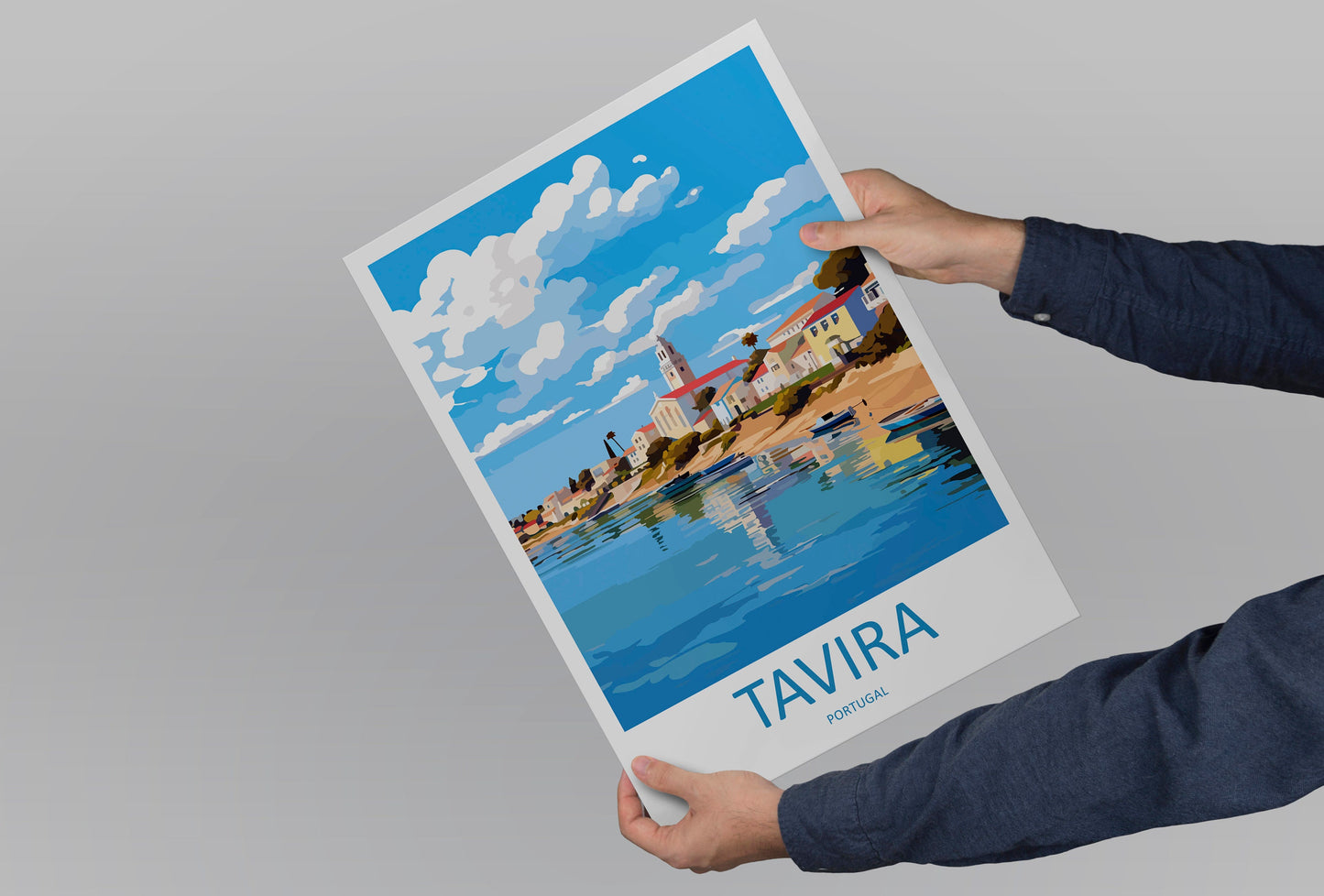 Tavira Travel Print Wall Art Tavira Wall Hanging Home Décor Tavira Gift Art Lovers Portugal Art Lover Gift Tavira Wall Décor