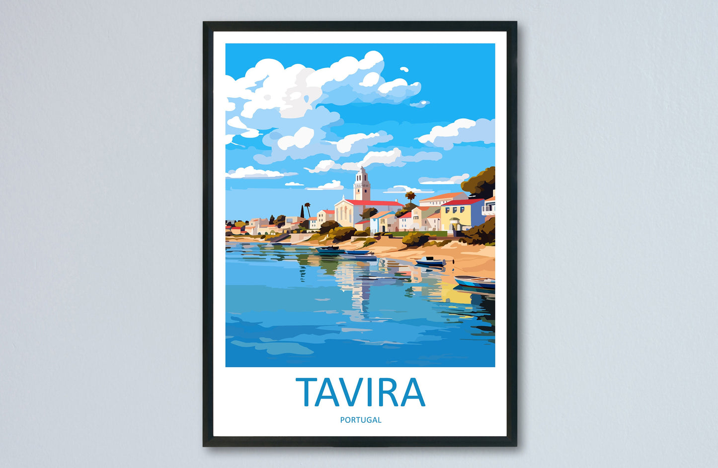 Tavira Travel Print Wall Art Tavira Wall Hanging Home Décor Tavira Gift Art Lovers Portugal Art Lover Gift Tavira Wall Décor