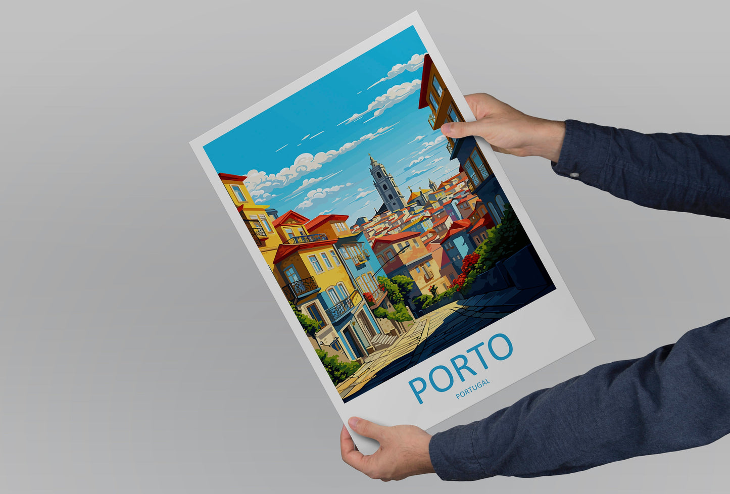 Porto Travel Print Wall Art Porto Wall Hanging Home Décor Porto Gift Art Lovers Portugal Art Lover Gift Porto Wall Décor Porto Travel Art