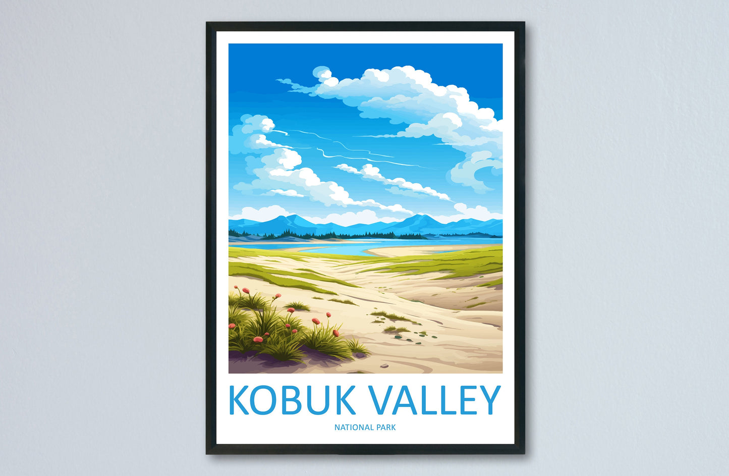 Kobuk Valley National Park Travel Print Wall Art Kobuk Valley Wall Hanging Home Décor Kobuk Valley Gift Art Lovers Alaska Art Lover Gift