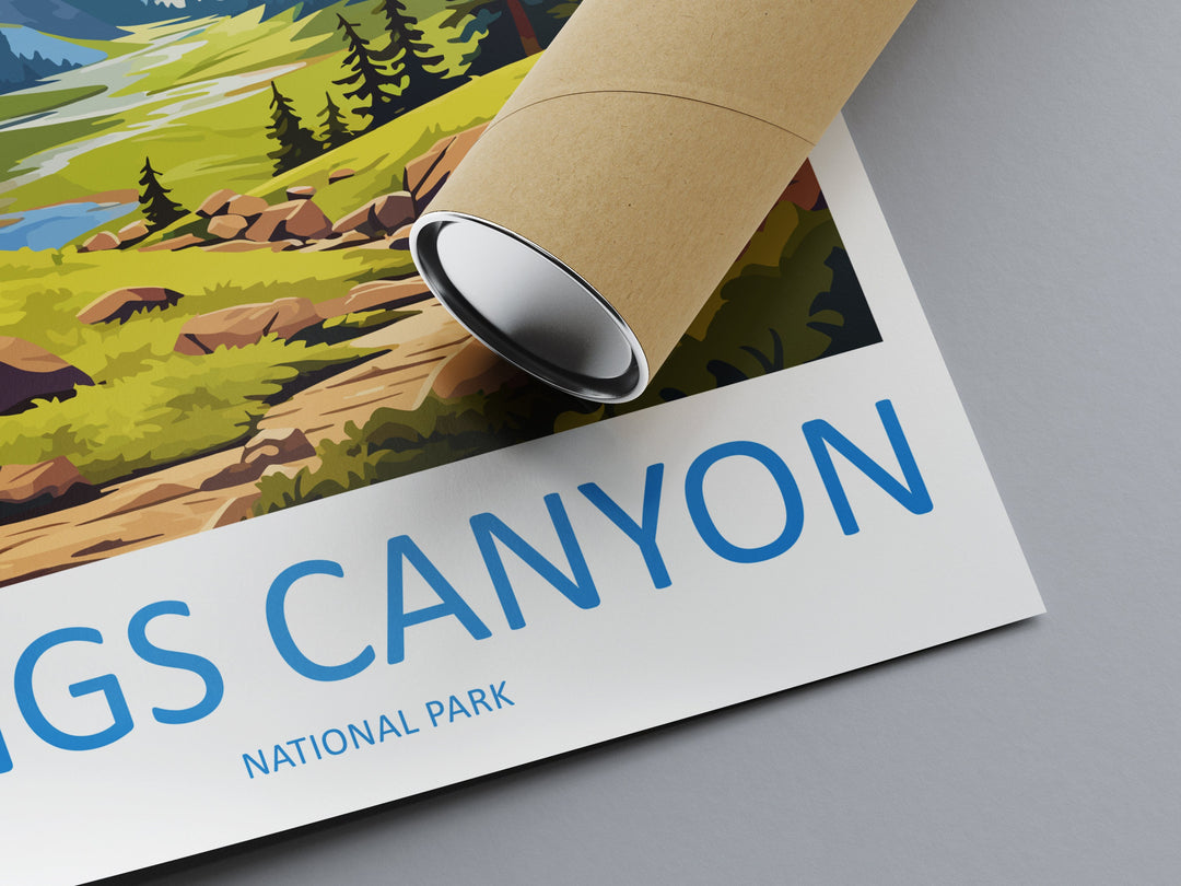 Kings Canyon National Park Travel Print Wall Art Kings Canyon National Park Wall Hanging Home Décor Kings Canyon National Park Gift Art