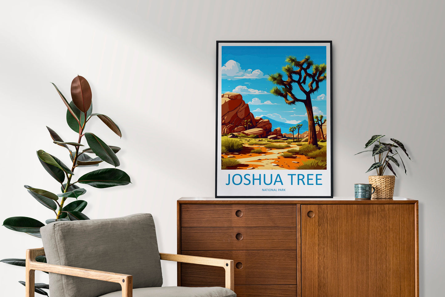 Joshua Tree National Park Travel Print Wall Art Joshua Tree Wall Hanging Home Décor Joshua Tree Gift Art Lovers California Art Lover Gift
