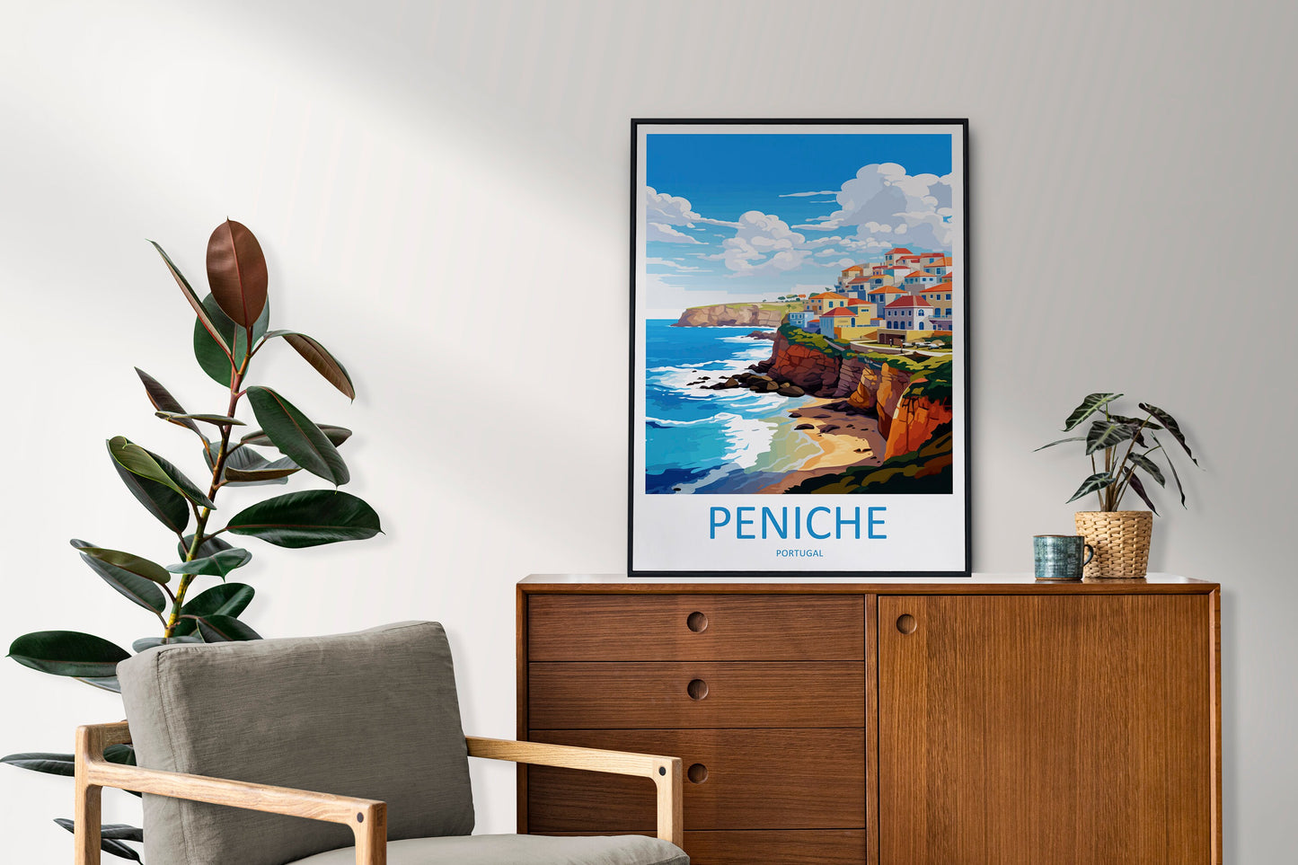 Peniche Travel Print Wall Art Peniche Wall Hanging Home Décor Peniche Gift Art Lovers Portugal Art Lover Gift Peniche Wall Décor
