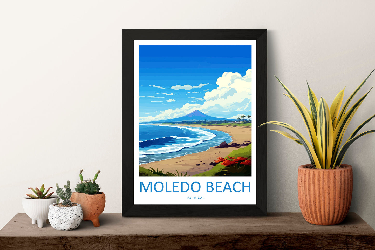 Moledo Beach Travel Print Wall Art Moledo Beach Wall Hanging Home Décor Moledo Beach Gift Art Lovers Portugal Art Lover Gift Moledo Beach