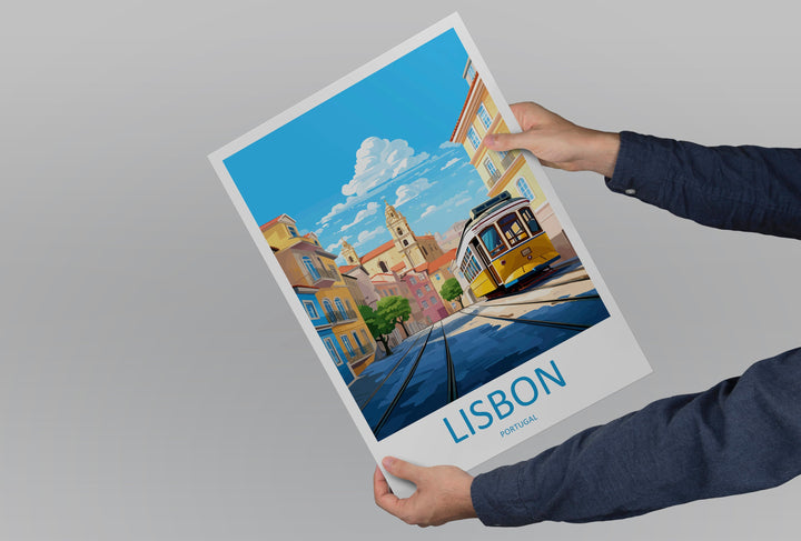 Lisbon Travel Print Wall Art Lisbon Wall Hanging Home Décor Lisbon Gift Art Lovers Portugal Art Lover Gift Lisbon Poster