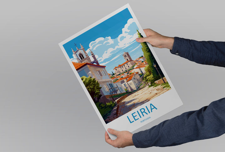 Leiria Travel Print Wall Art Leiria Wall Hanging Home Décor Leiria Gift Art Lovers Portugal Art Lover Gift Leiria Poster