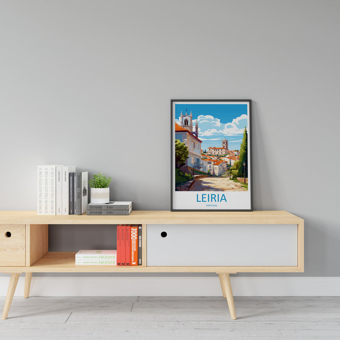 Leiria Travel Print Wall Art Leiria Wall Hanging Home Décor Leiria Gift Art Lovers Portugal Art Lover Gift Leiria Poster