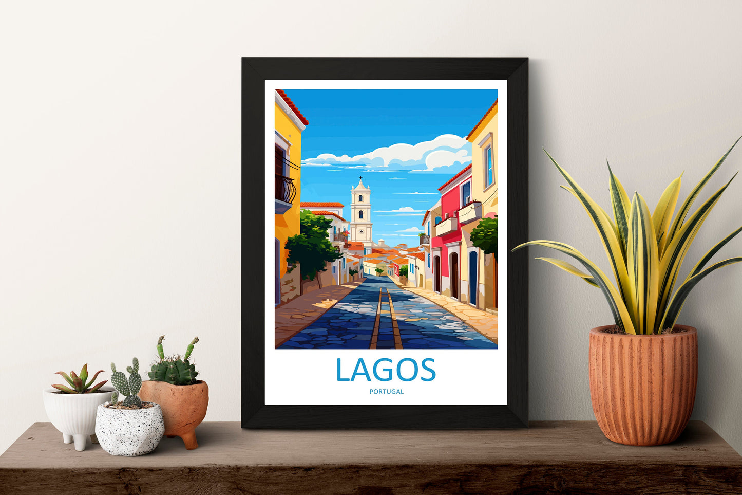 Lagos Travel Print Wall Art Lagos Wall Hanging Home Décor Lagos Gift Art Lovers Portugal Art Lover Gift Lagos Poster