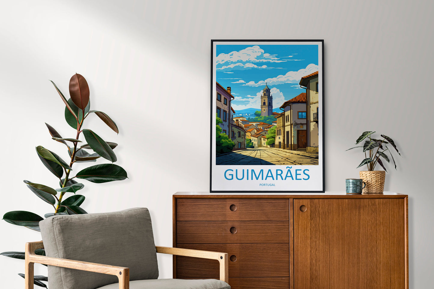 Guimarães Travel Print Wall Art Guimarães Wall Hanging Home Décor Guimarães Gift Art Lovers Portugal Art Lover Gift Guimarães Poster