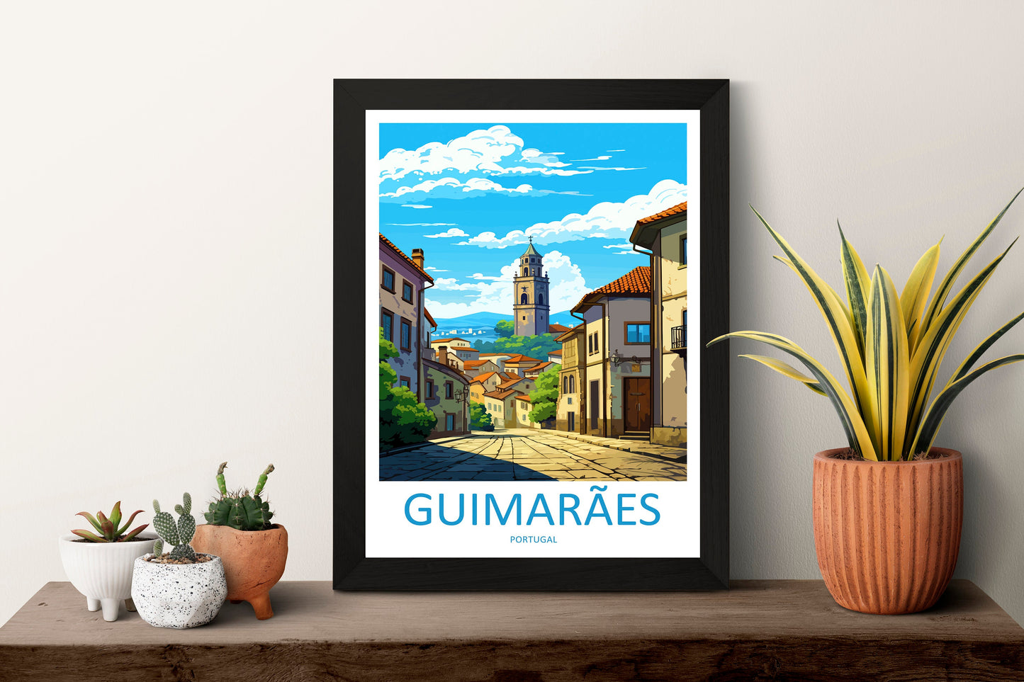 Guimarães Travel Print Wall Art Guimarães Wall Hanging Home Décor Guimarães Gift Art Lovers Portugal Art Lover Gift Guimarães Poster