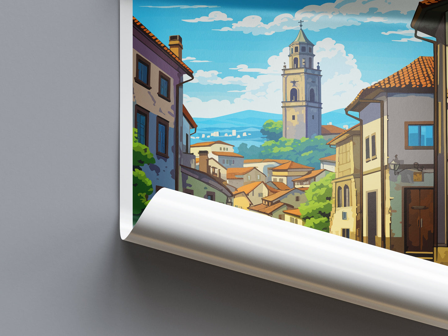 Guimarães Travel Print Wall Art Guimarães Wall Hanging Home Décor Guimarães Gift Art Lovers Portugal Art Lover Gift Guimarães Poster