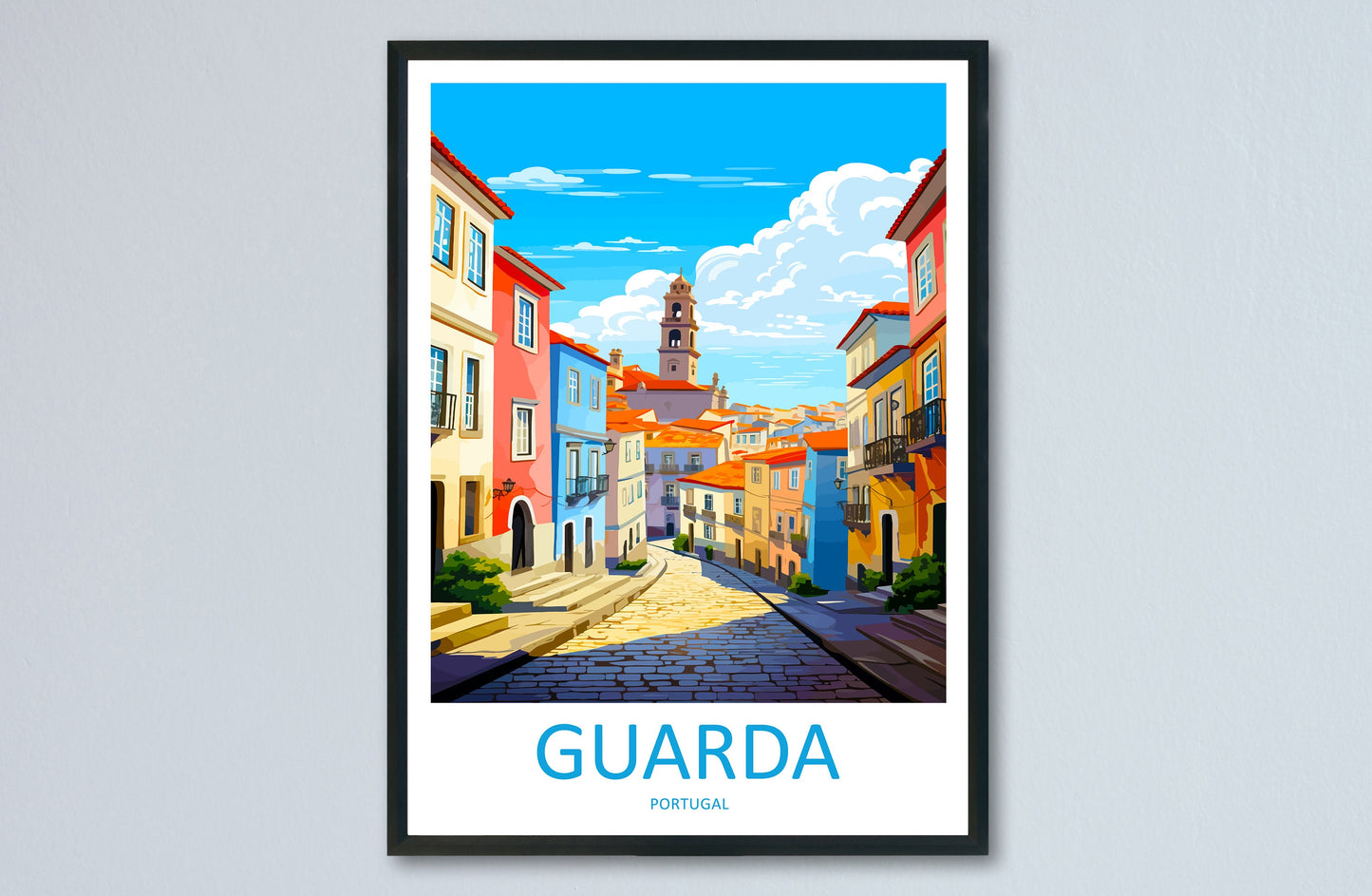 Guarda Travel Print Wall Art Guarda Wall Hanging Home Décor Guarda Gift Art Lovers Portugal Art Lover Gift Guarda Poster