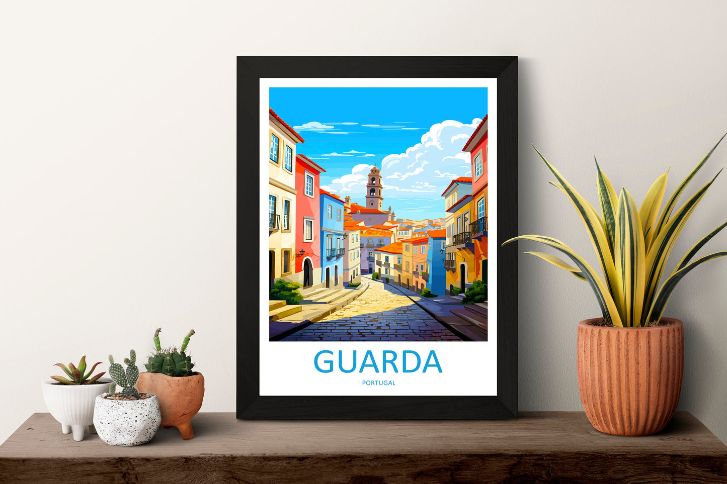 Guarda Travel Print Wall Art Guarda Wall Hanging Home Décor Guarda Gift Art Lovers Portugal Art Lover Gift Guarda Poster
