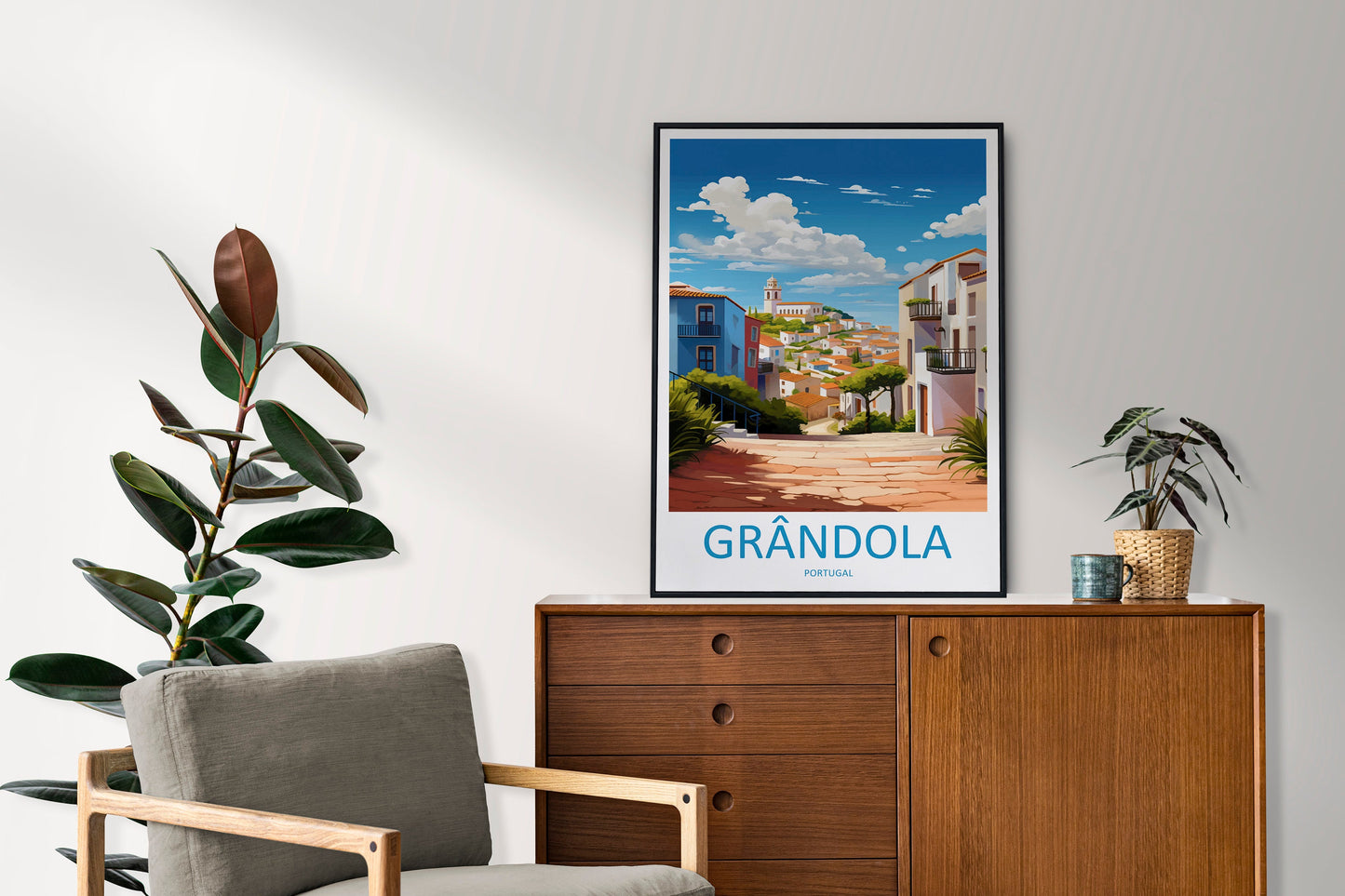 Grândola Travel Print Wall Art Grândola Wall Hanging Home Décor Grândola Gift Art Lovers Portugal Art Lover Gift Grândola Poster