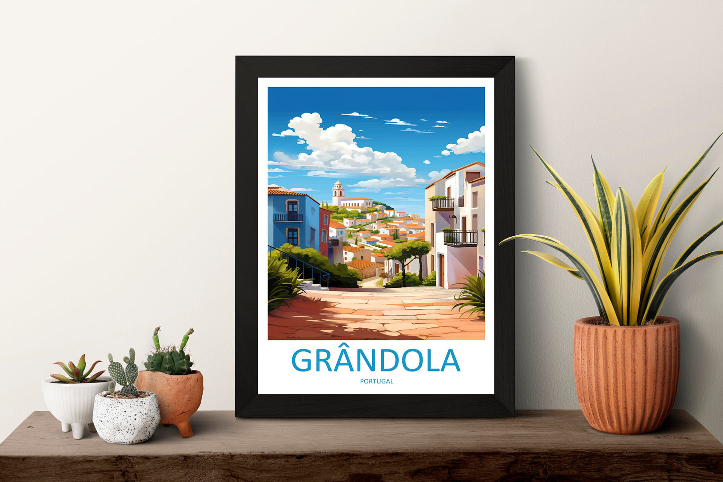 Grândola Travel Print Wall Art Grândola Wall Hanging Home Décor Grândola Gift Art Lovers Portugal Art Lover Gift Grândola Poster