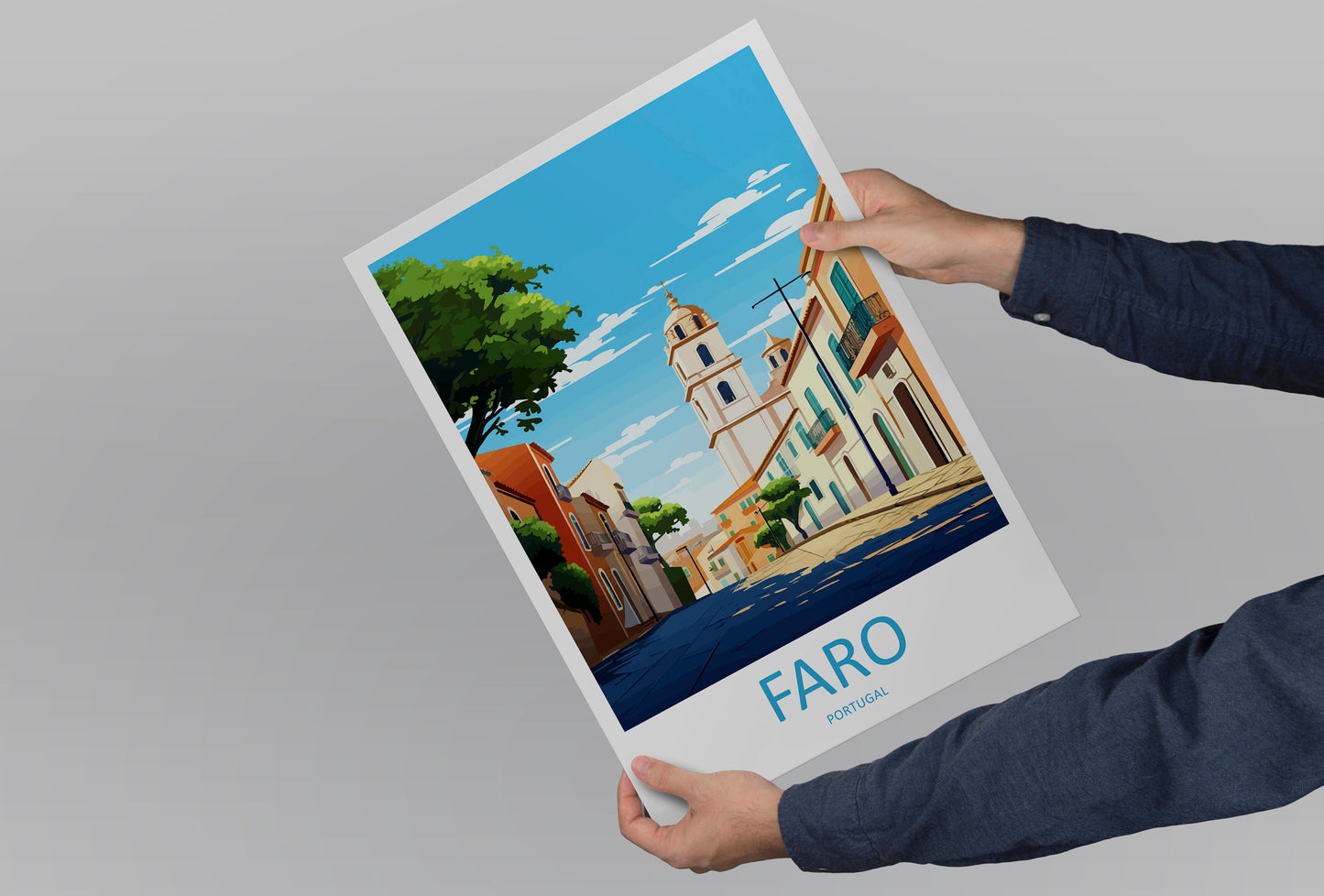 Faro Travel Print Wall Art Faro Wall Hanging Home Décor Faro Gift Art Lovers Portugal Art Lover Gift Faro Poster